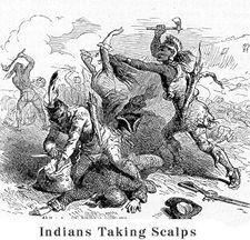 Indians taking scalps