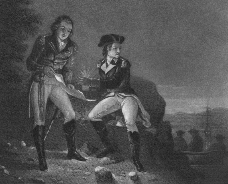 Benedict Arnold Meets With Major John Andre 