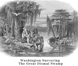 Washington surveying The Great Dismal Swamp