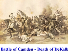Battle of Camden - Death of DeKalb