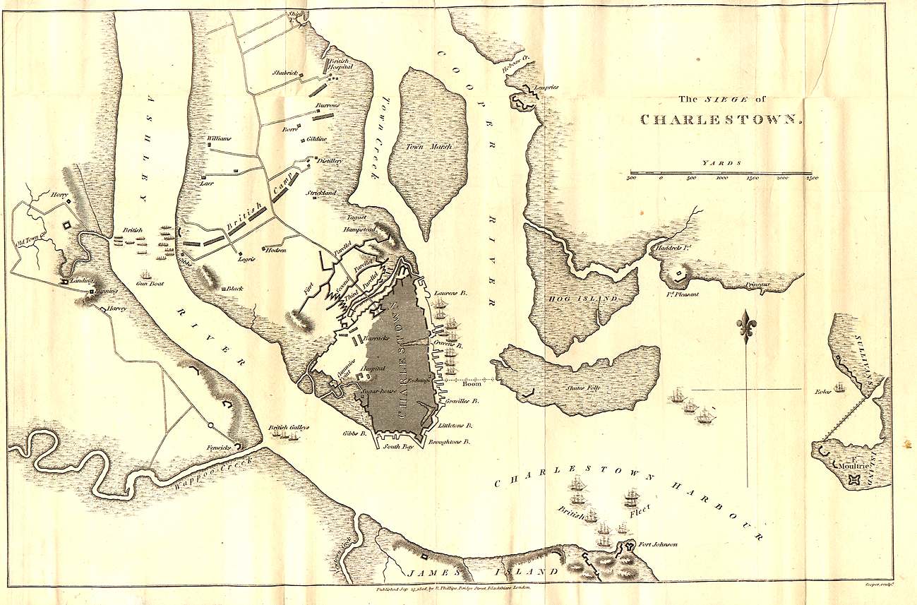 Map of the Siege of Charlestown