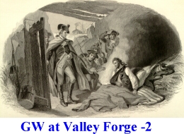 George washington at Valley Forge
