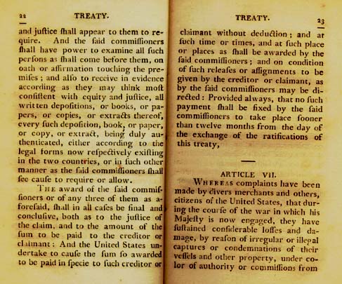 Page 11 of the Original Jay Treaty