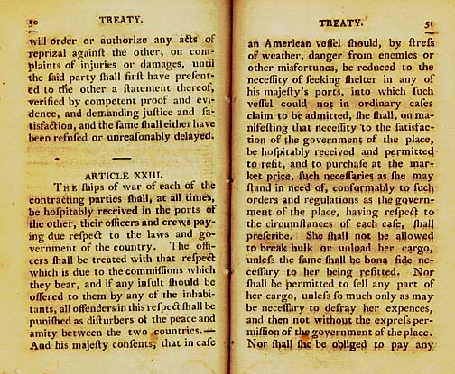 Page 25 of the Original Jay Treaty