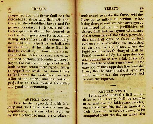 Page 28 of the Original Jay Treaty