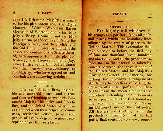 Page 3 of the Original Jay Treaty