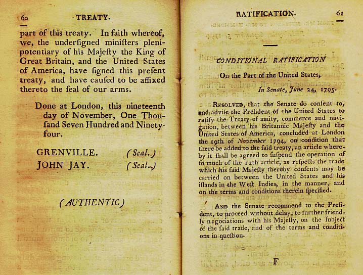 Page 30 of the Original Jay Treaty