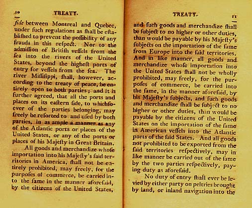 Page 5 of the Original Jay Treaty