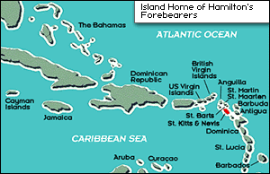 Island Home of Hamilton's Forebearers