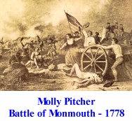 Molly Pitcher Battle of Monmouth - 1778