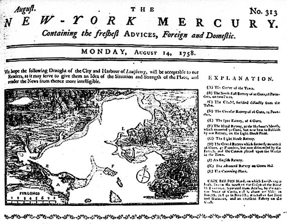 Newspaper Coverage of the English and French War For Control of North America