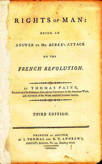 Title page of The Rights of Man