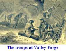 Troops at Valley Forge